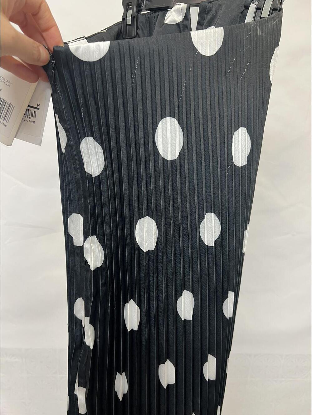 L'IDEE Black Tie Gown black and white strapless maxi new with flaw size 6 us - Picture 8 of 17